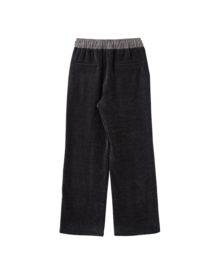 DITA撞色燈芯絨寬褲