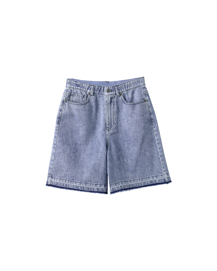 DITA微笑印花牛仔短褲