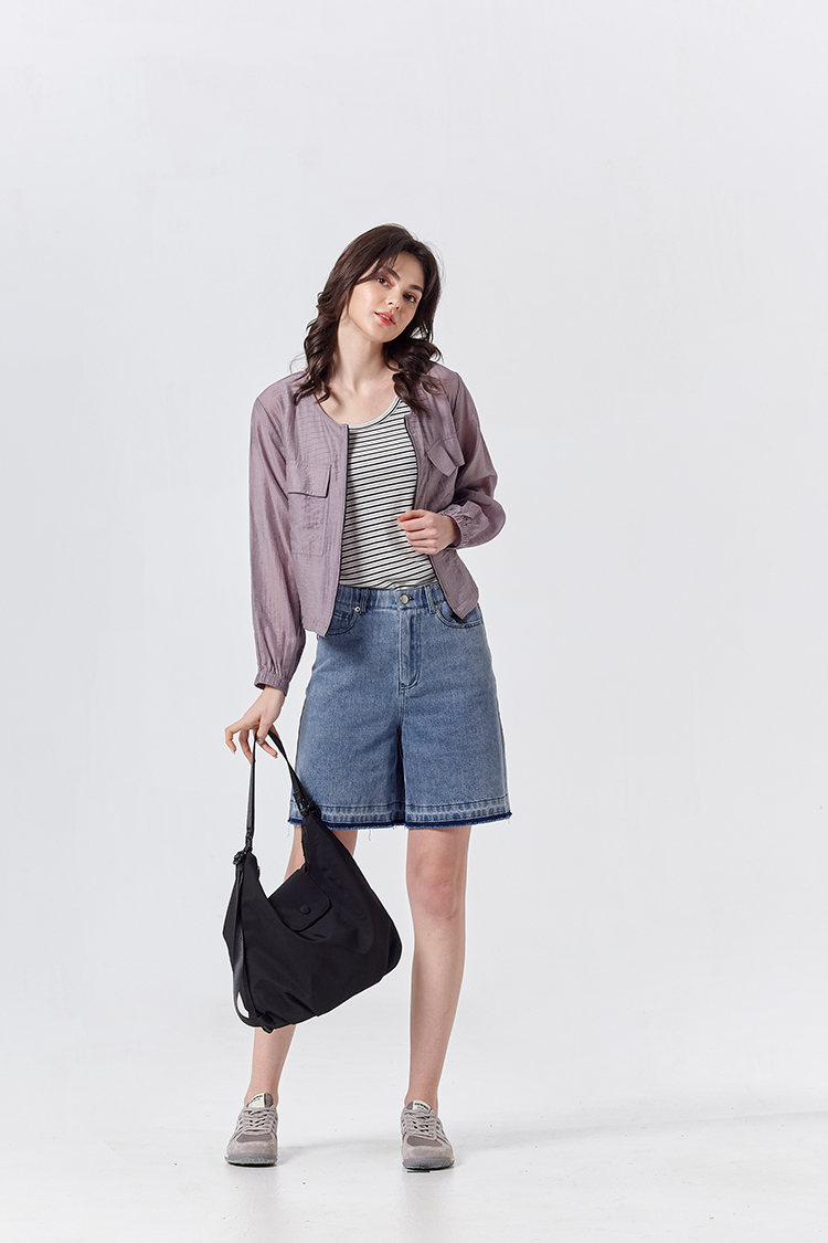 DITA微笑印花牛仔短褲