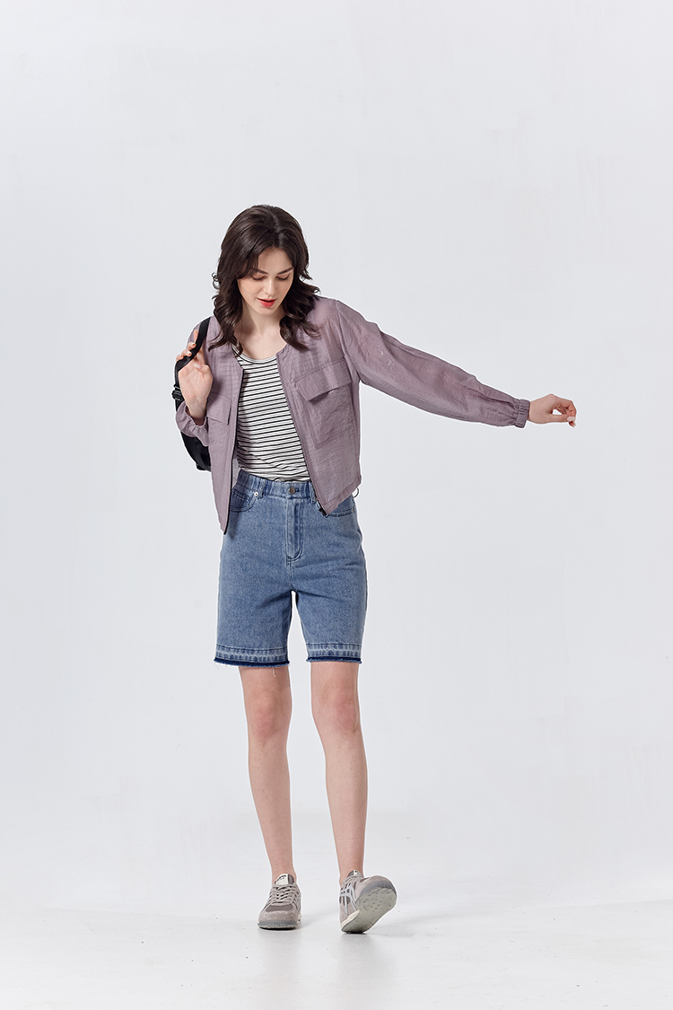 DITA微笑印花牛仔短褲