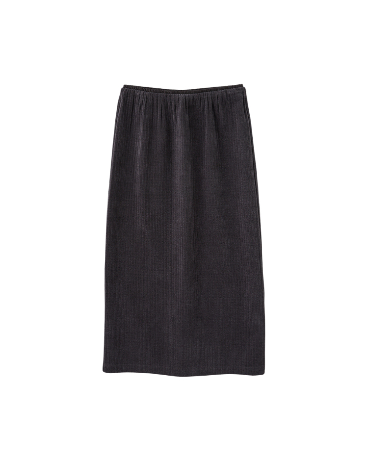 DITA簡約條絨鉛筆裙