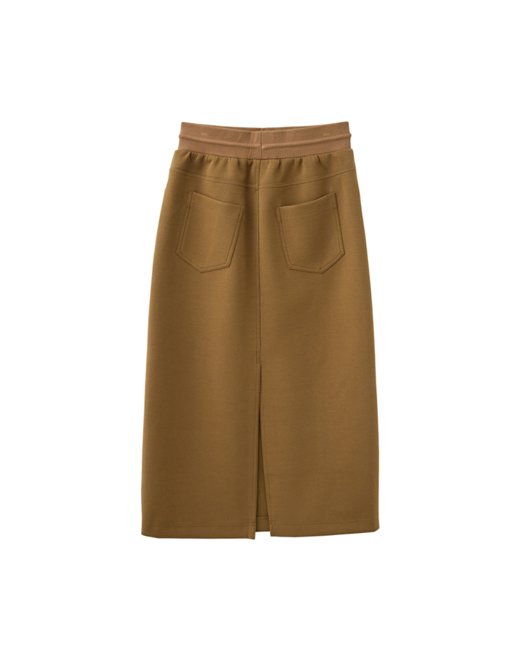 DITA微笑休閒太空棉抽繩長裙