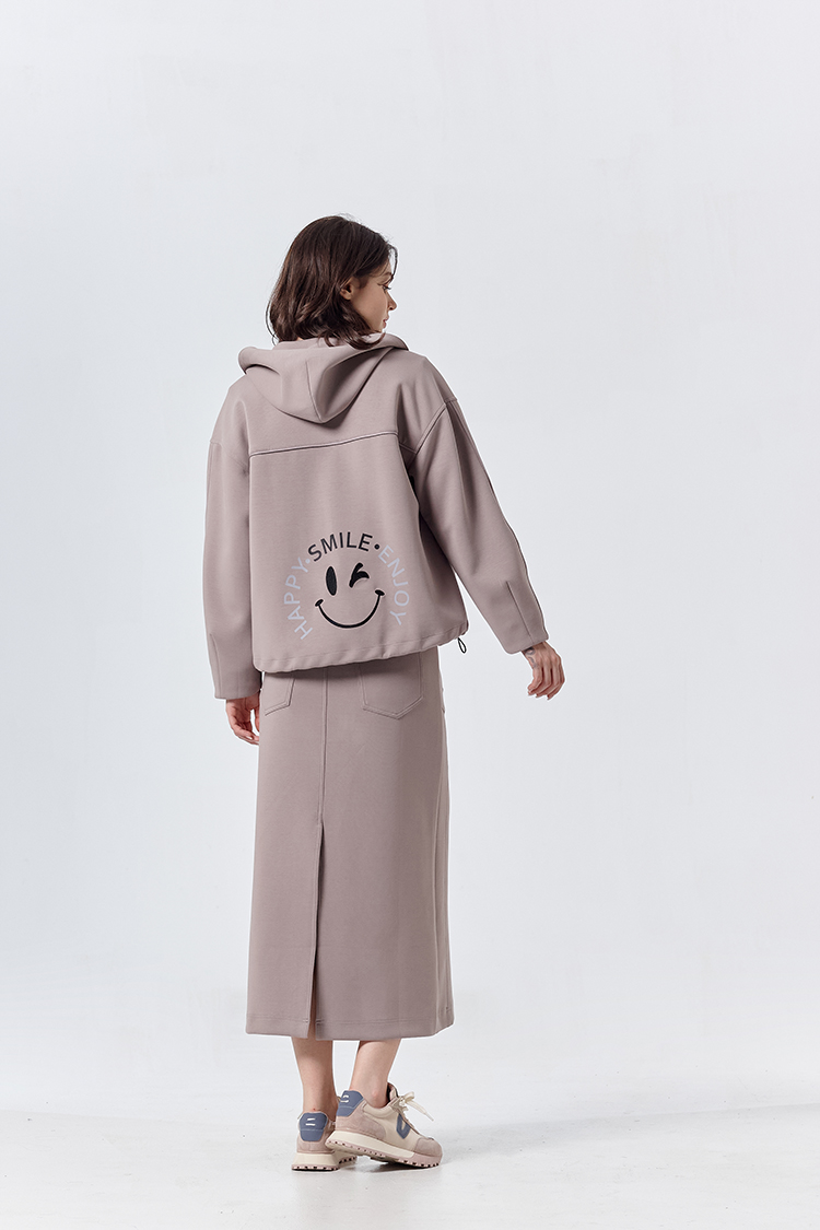 DITA微笑休閒太空棉抽繩長裙