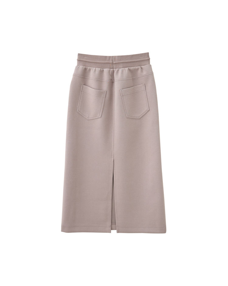 DITA微笑休閒太空棉抽繩長裙