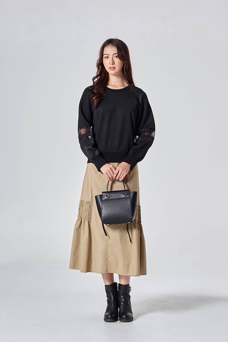 DITA韓系細褶魚尾裙