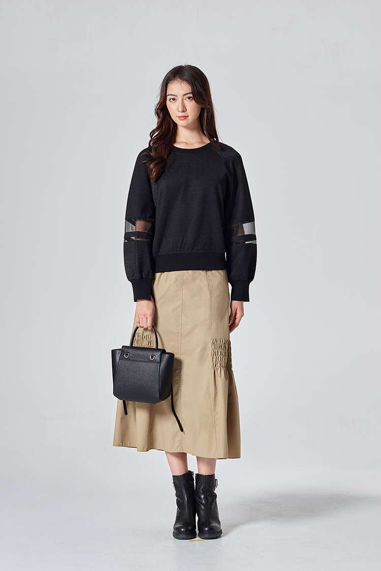 DITA韓系細褶魚尾裙