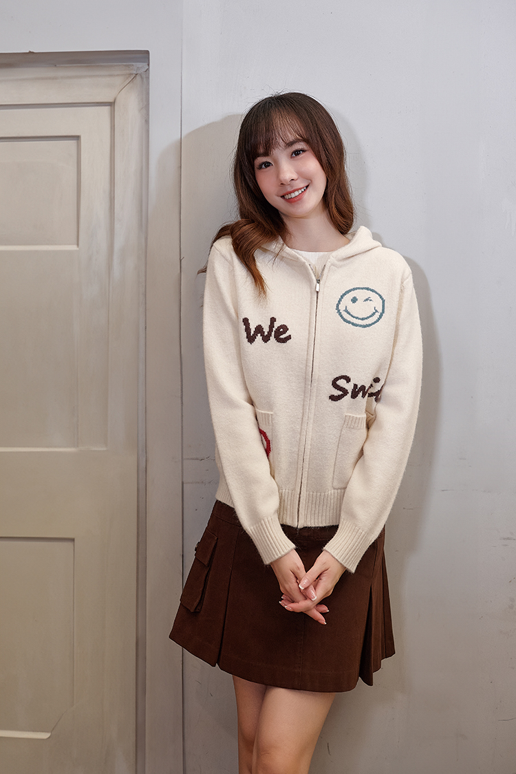 DITA甜酷箱型褶短裙