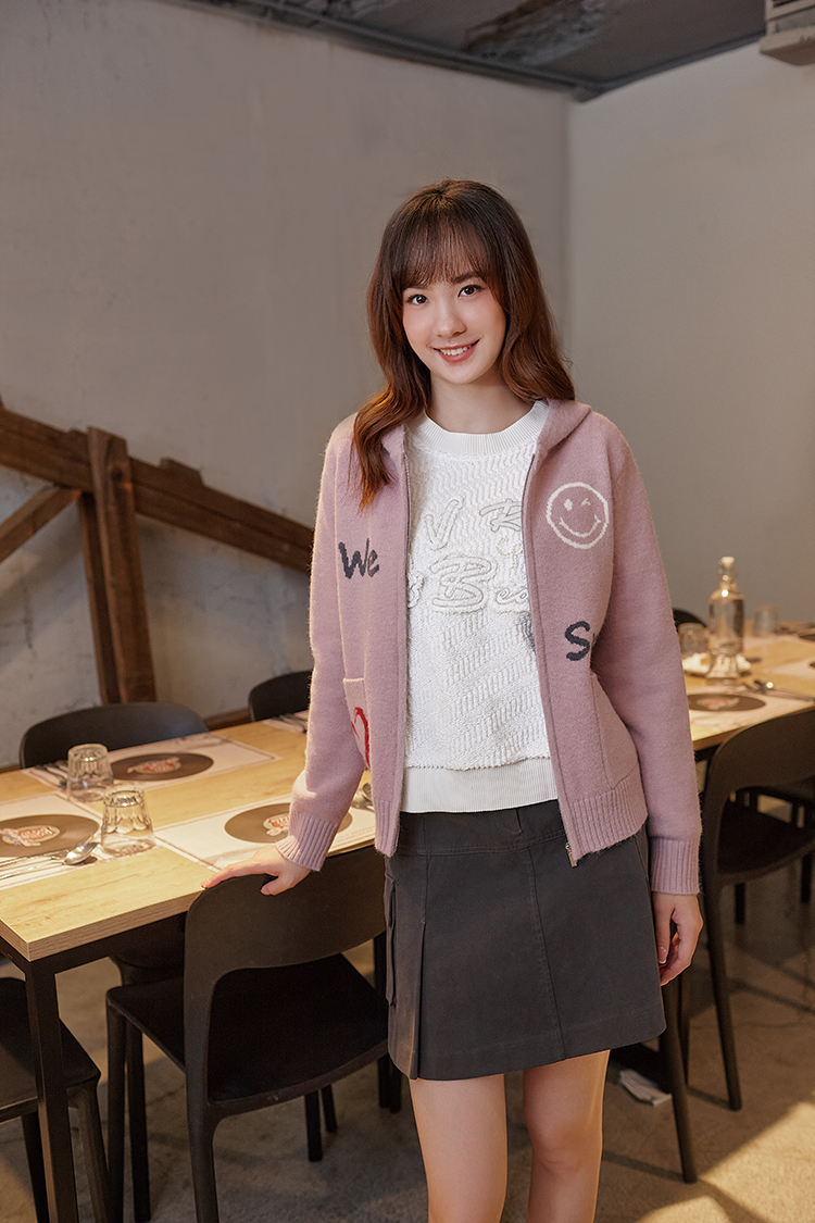 DITA甜酷箱型褶短裙