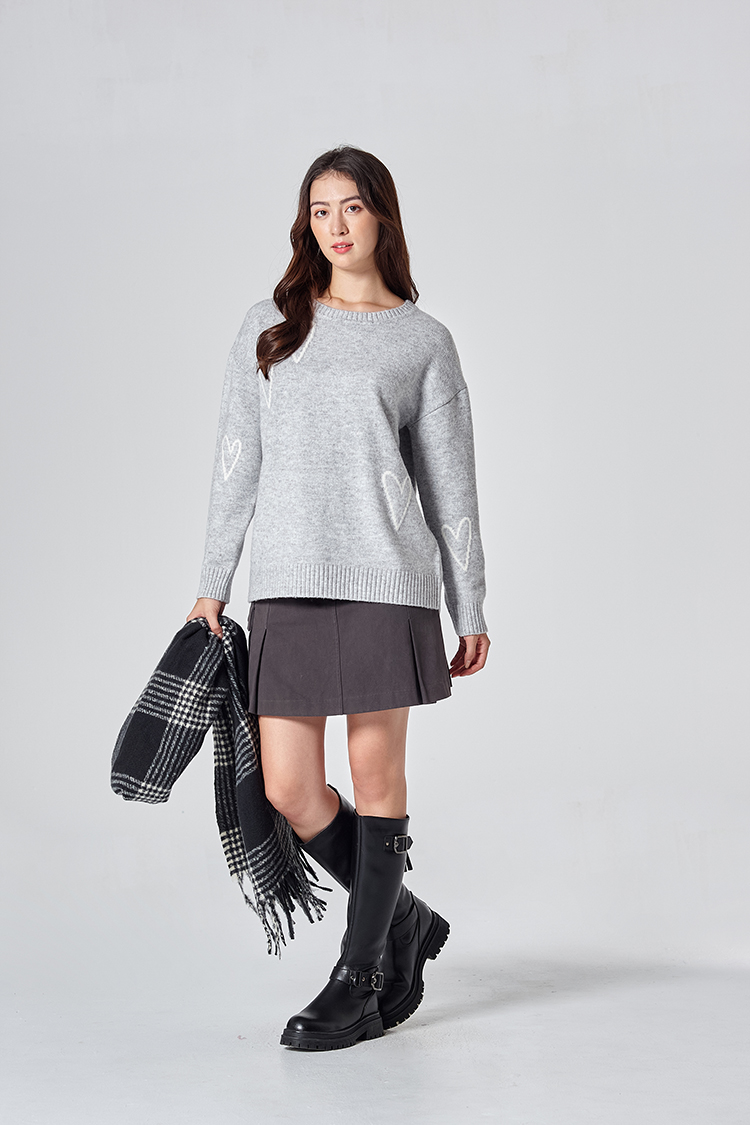 DITA甜酷箱型褶短裙