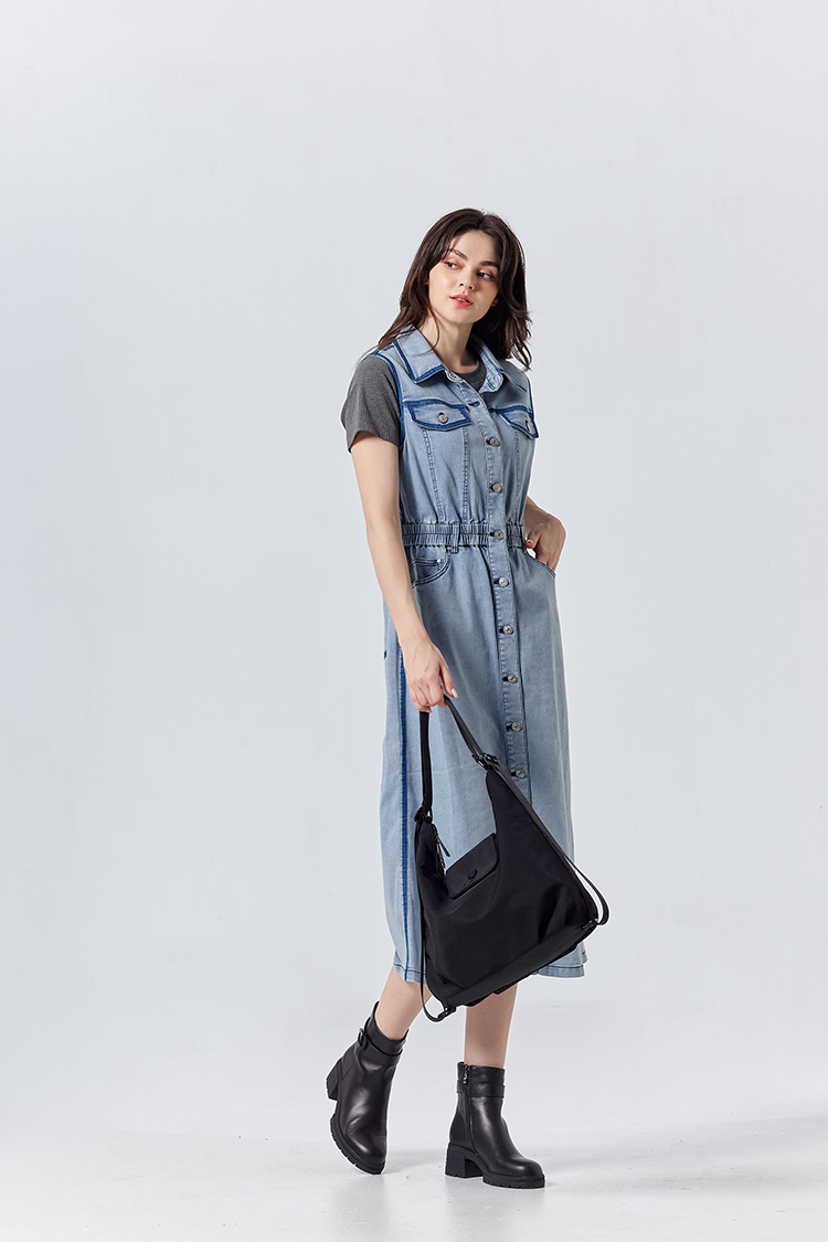 DITA甜酷水洗牛仔背心洋裝