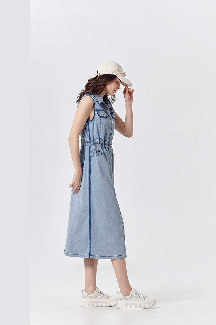 DITA甜酷水洗牛仔背心洋裝