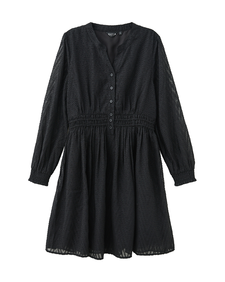 DITA浪漫薄紗組織短洋裝