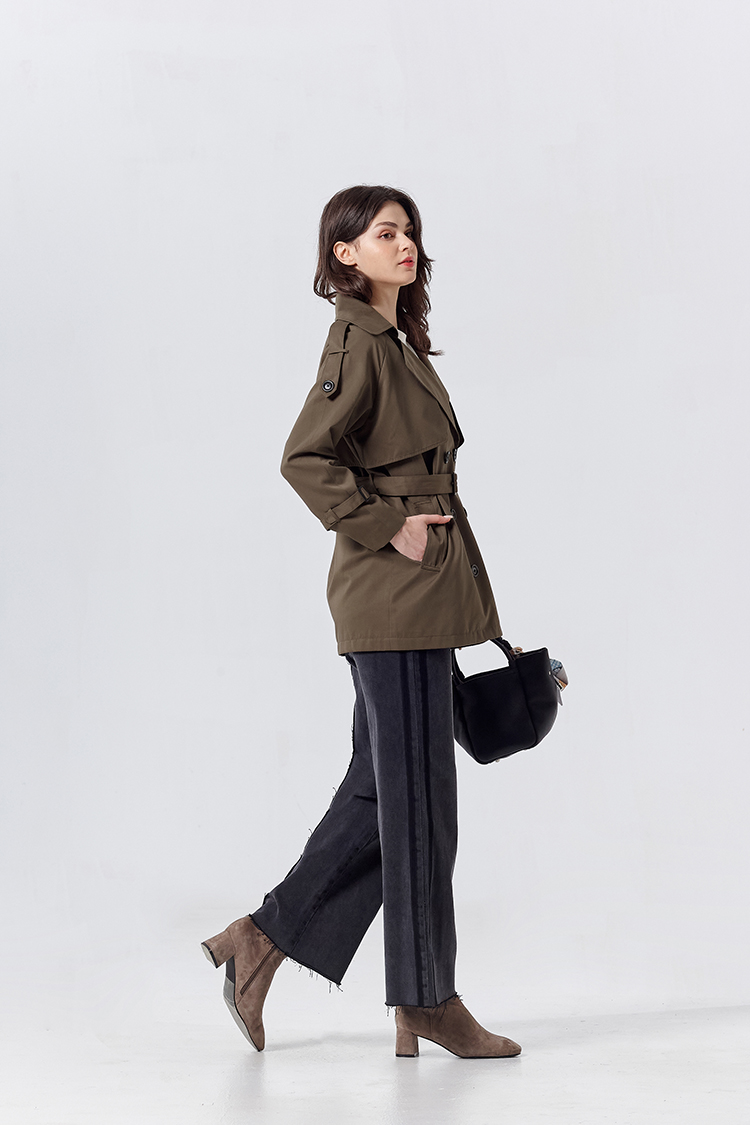 DITA韓系率性中長版風衣外套