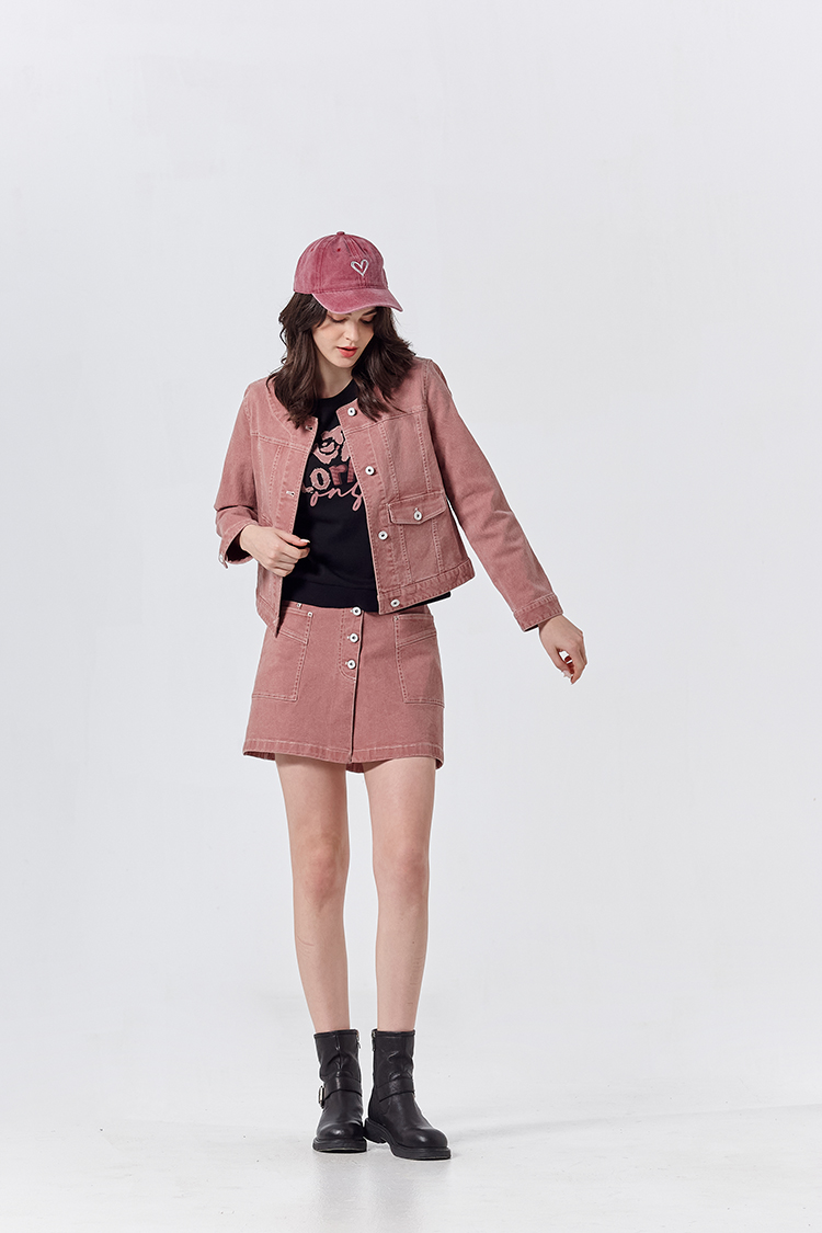 DITA甜酷個性水洗寬版夾克