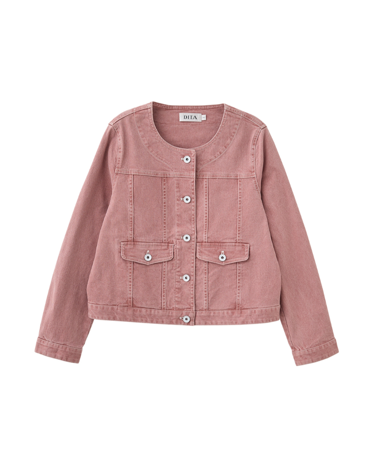 DITA甜酷個性水洗寬版夾克