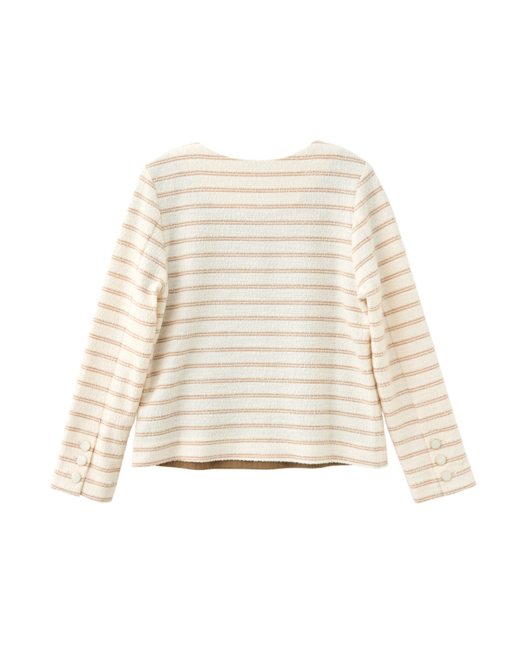 DITA小香風條紋外套組