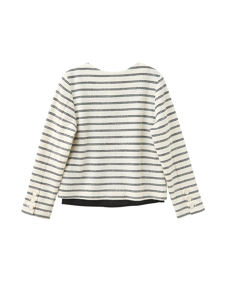 DITA小香風條紋外套組