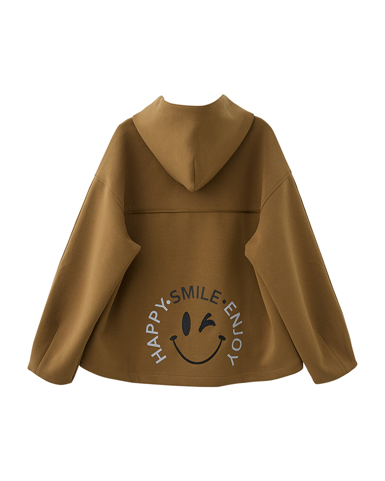 DITA微笑休閒太空棉抽繩外套