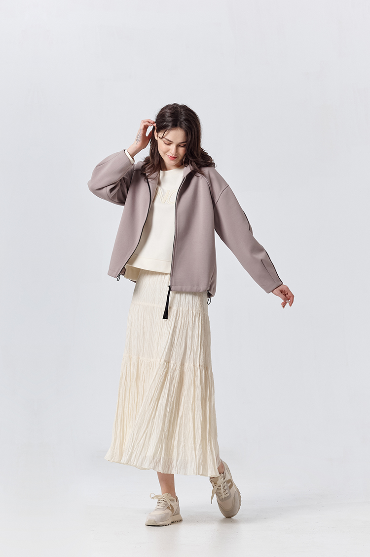 DITA微笑休閒太空棉抽繩外套