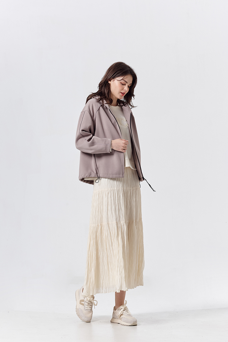 DITA微笑休閒太空棉抽繩外套