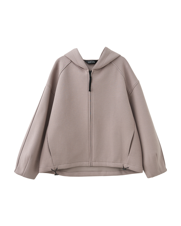 DITA微笑休閒太空棉抽繩外套