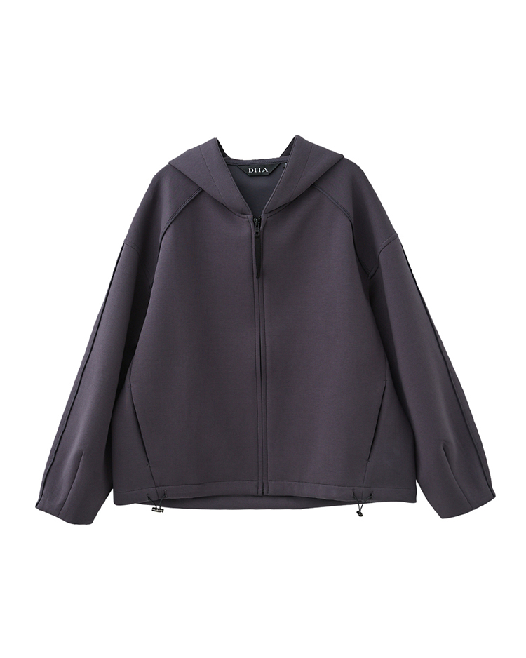 DITA微笑休閒太空棉抽繩外套