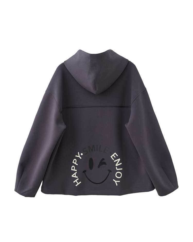 DITA微笑休閒太空棉抽繩外套