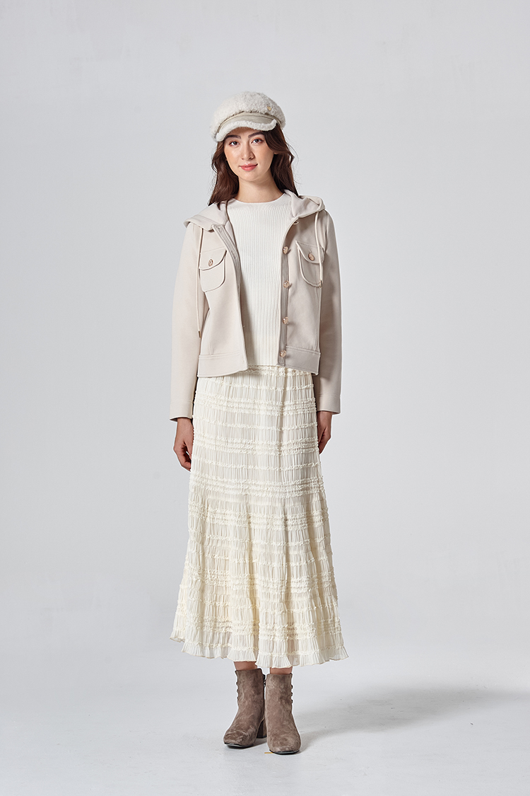 DITA修身一體成形針織上衣