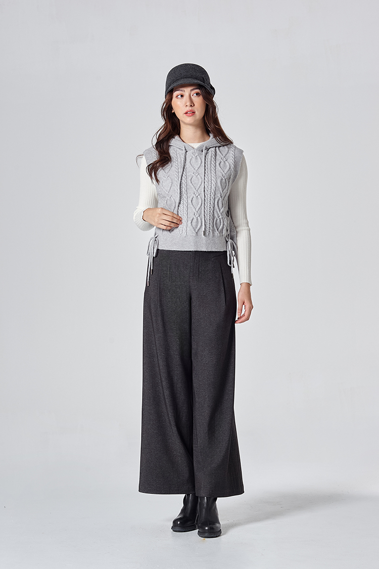 DITA日系綁帶針織外搭背心