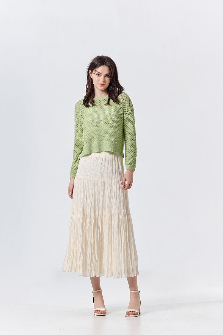 DITA簍空短版針織衫