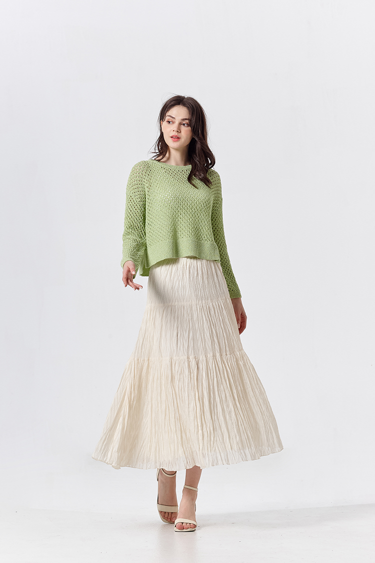 DITA簍空短版針織衫