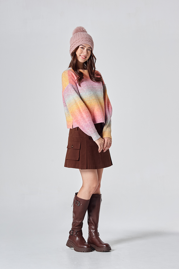 DITA浪漫漸層短版針織上衣