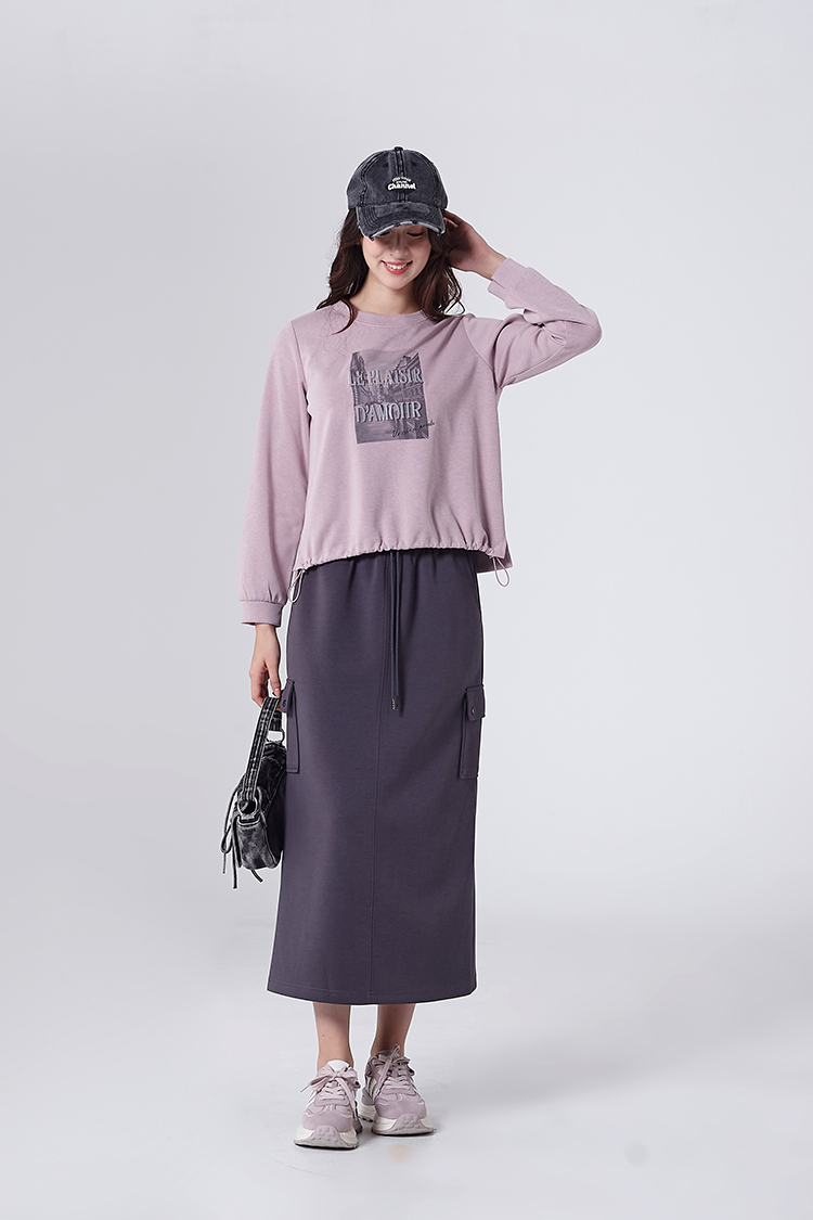 DITA運動風抽繩A字裙