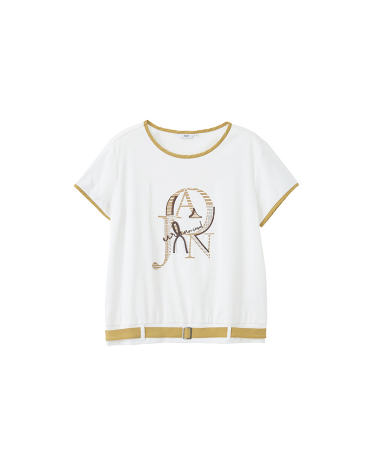 JOAN藝術LOGO撞色T恤