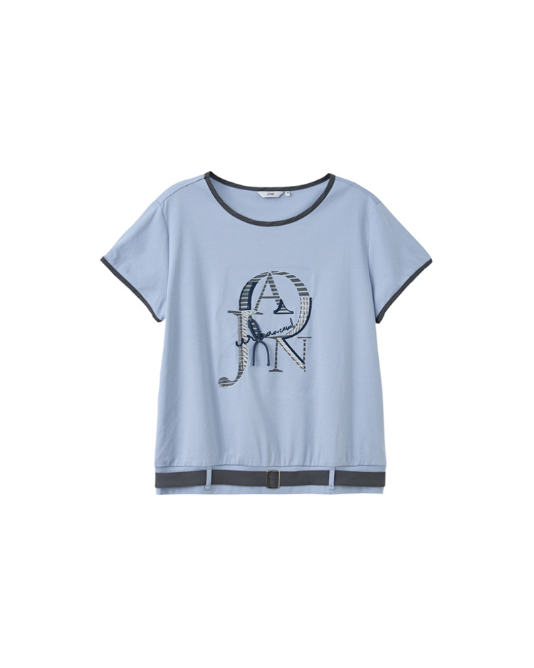 JOAN藝術LOGO撞色T恤