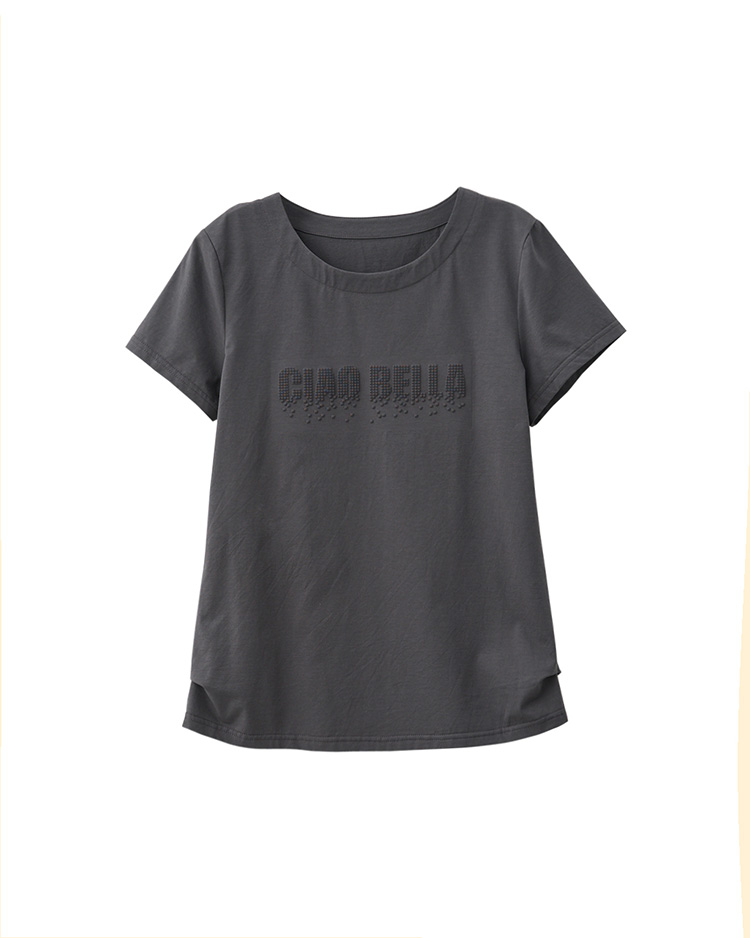 JOAN壓紋立體數位風字母T恤