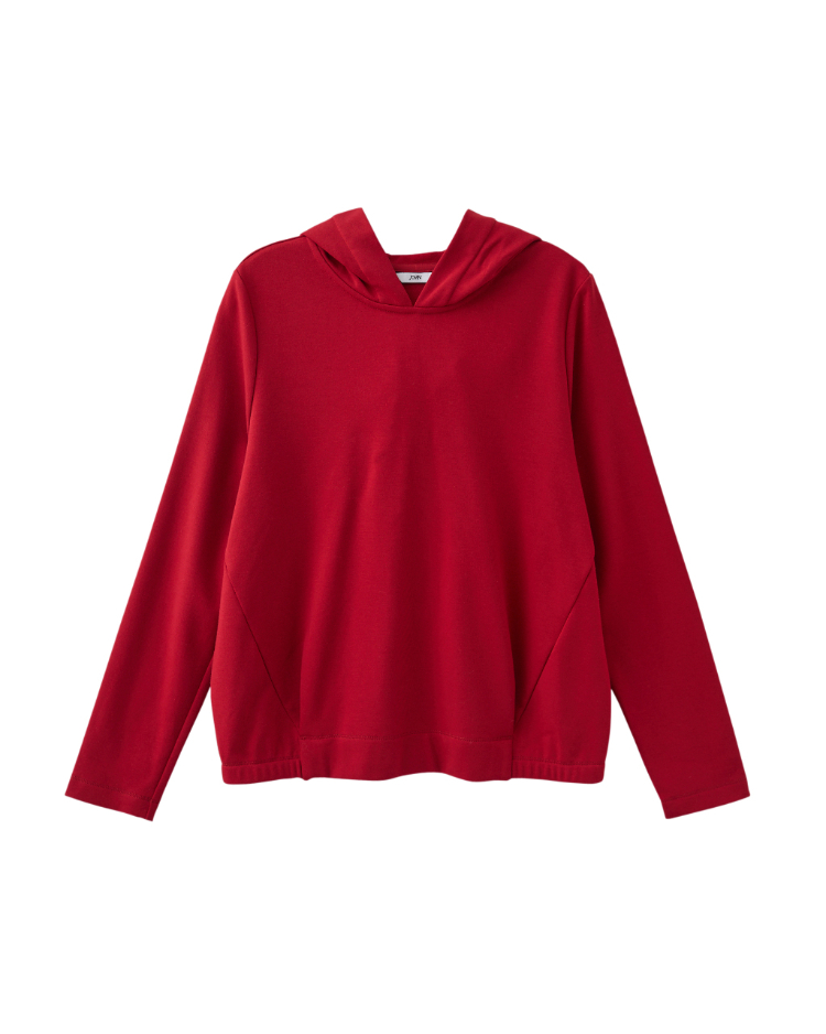 JOAN輕暖彈性薄帽T