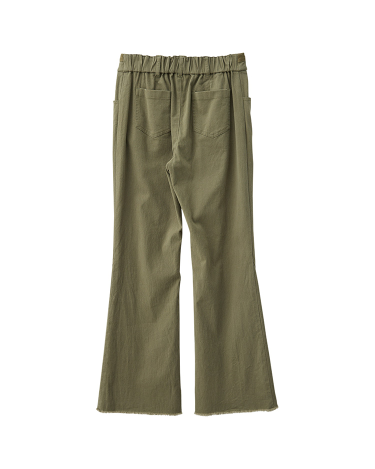 JOAN層次感水洗牛仔喇叭褲