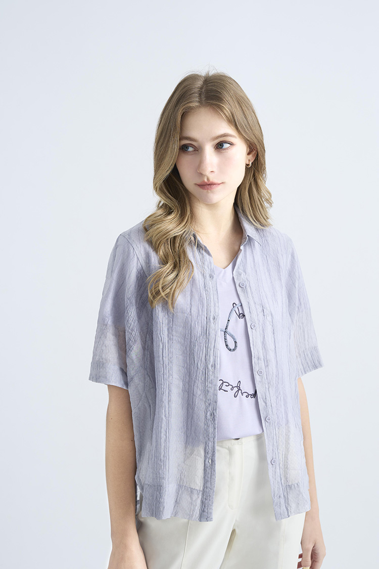 JOAN彈性俐落棉質直筒褲