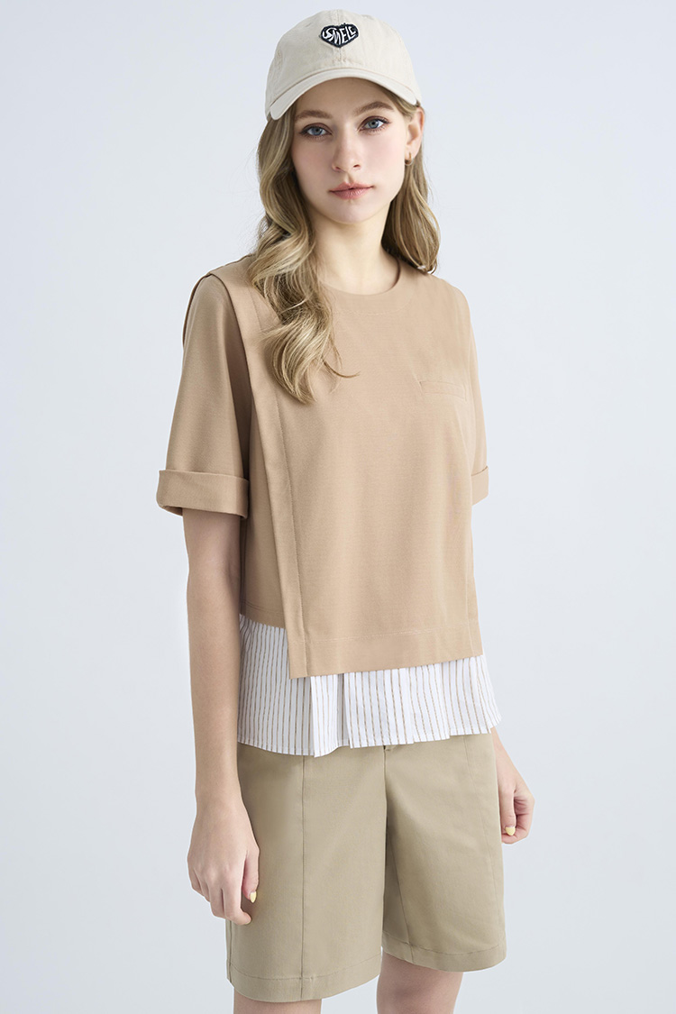 JOAN棉質彈性五分短褲