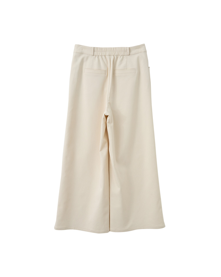 JOAN跳色車線彈性九分直寬褲