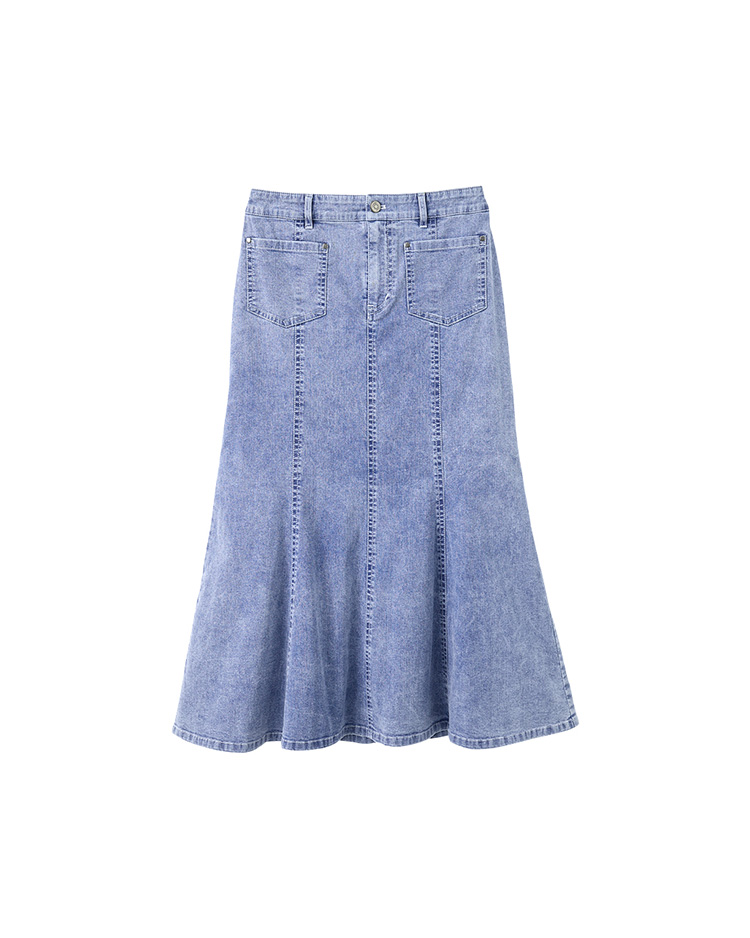 JOAN彈性棉質魚尾裙