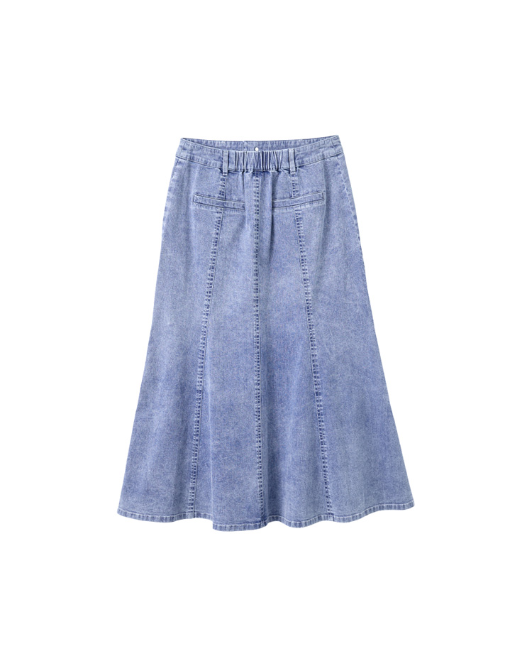 JOAN彈性棉質魚尾裙