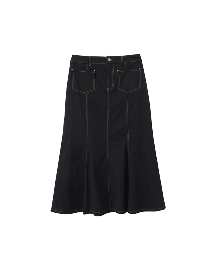 JOAN彈性棉質魚尾裙