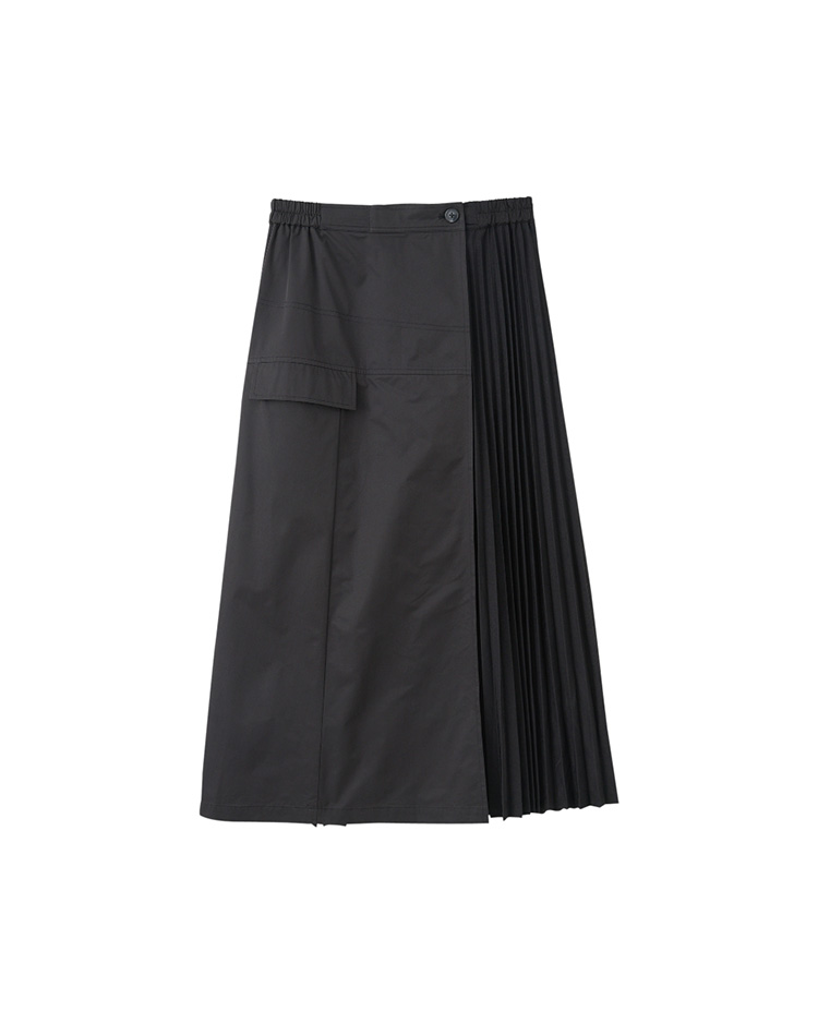 JOAN個性拼接不對稱長裙