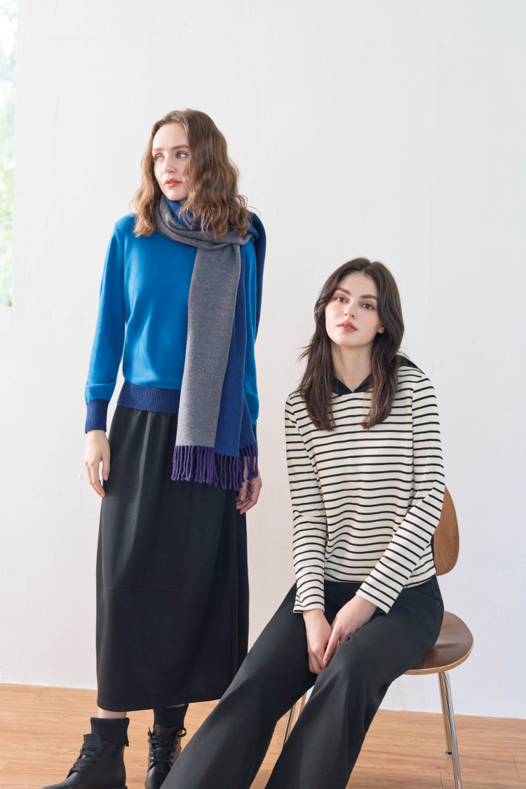 JOAN立體線條彈性氣球裙