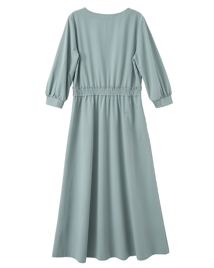 JOAN氣質優雅立體口袋長洋裝