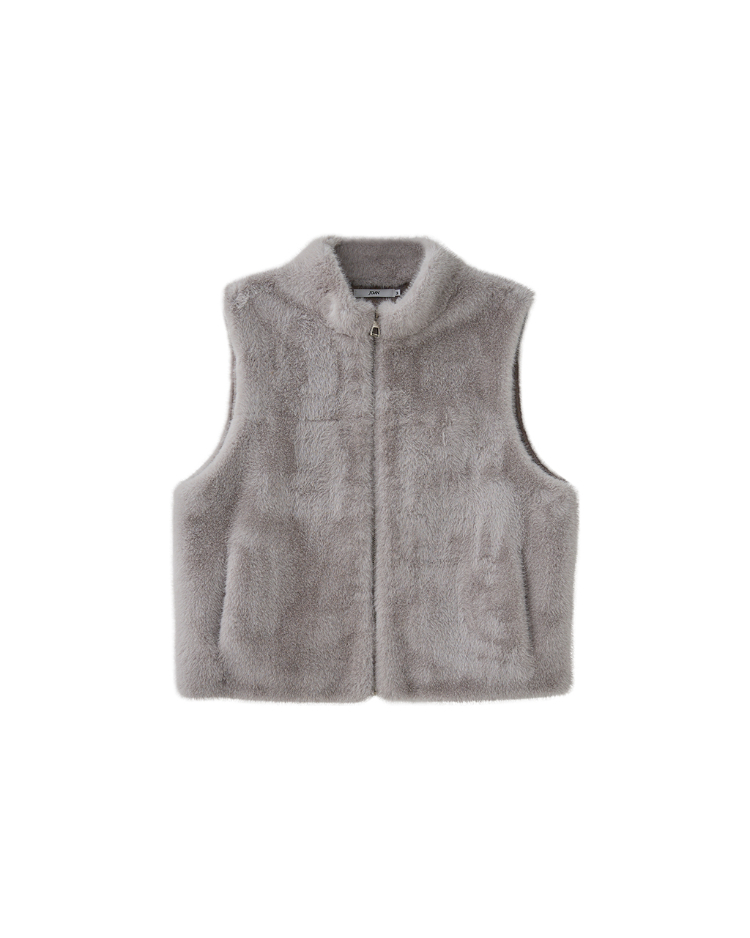 JOAN輕奢柔絨仿皮草背心