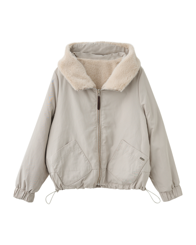 JOAN雙面穿毛絨保暖外套