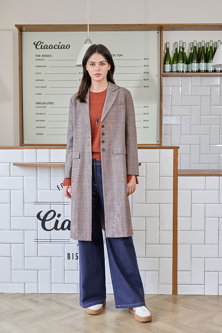 JOAN微透視層次感針織打底上衣